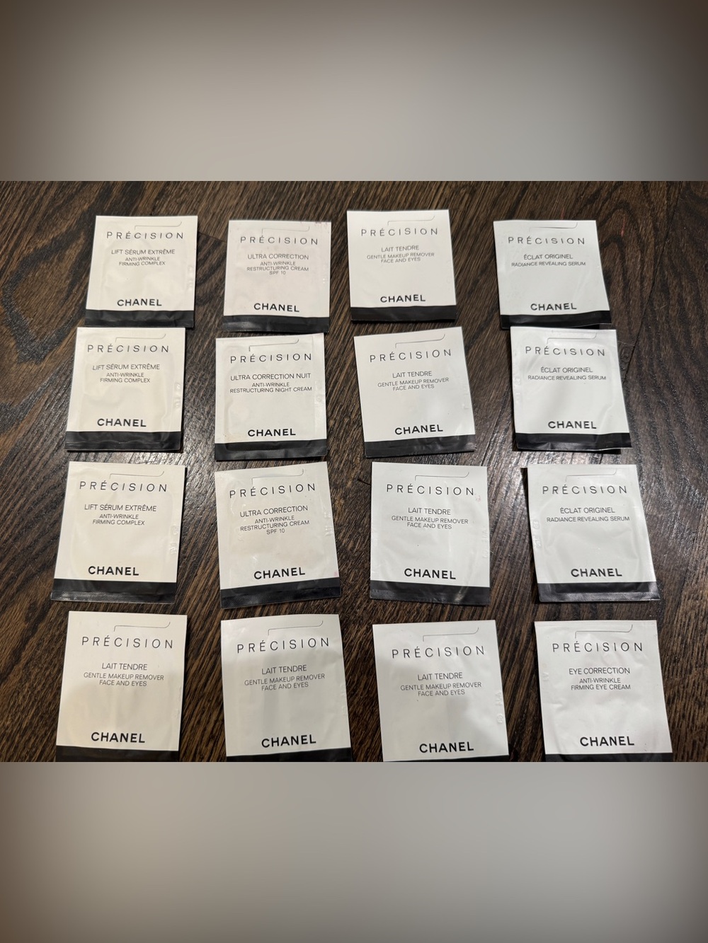 Chanel Precision 16 Skin Care Sample Packets